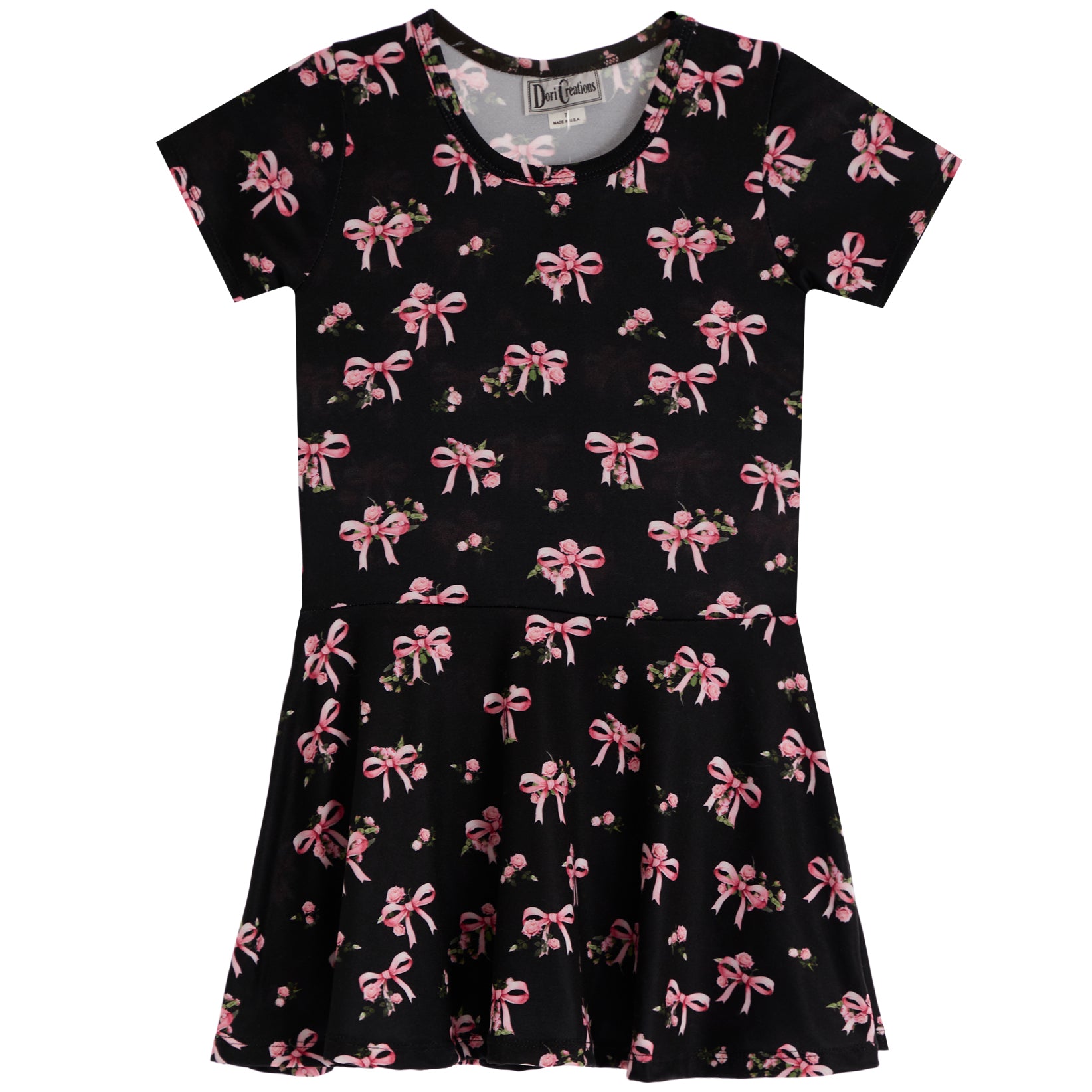 Short Sleeve Dress Bow - Denny's