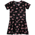 Short Sleeve Dress Bow - Denny's