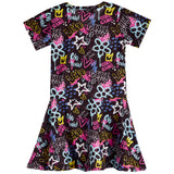 Girl Power Short Sleeve Dress - Denny's