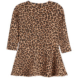 Long Sleeve Leopard Dress