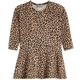 Long Sleeve Leopard Dress - Denny's