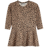 Long Sleeve Leopard Dress - Denny's