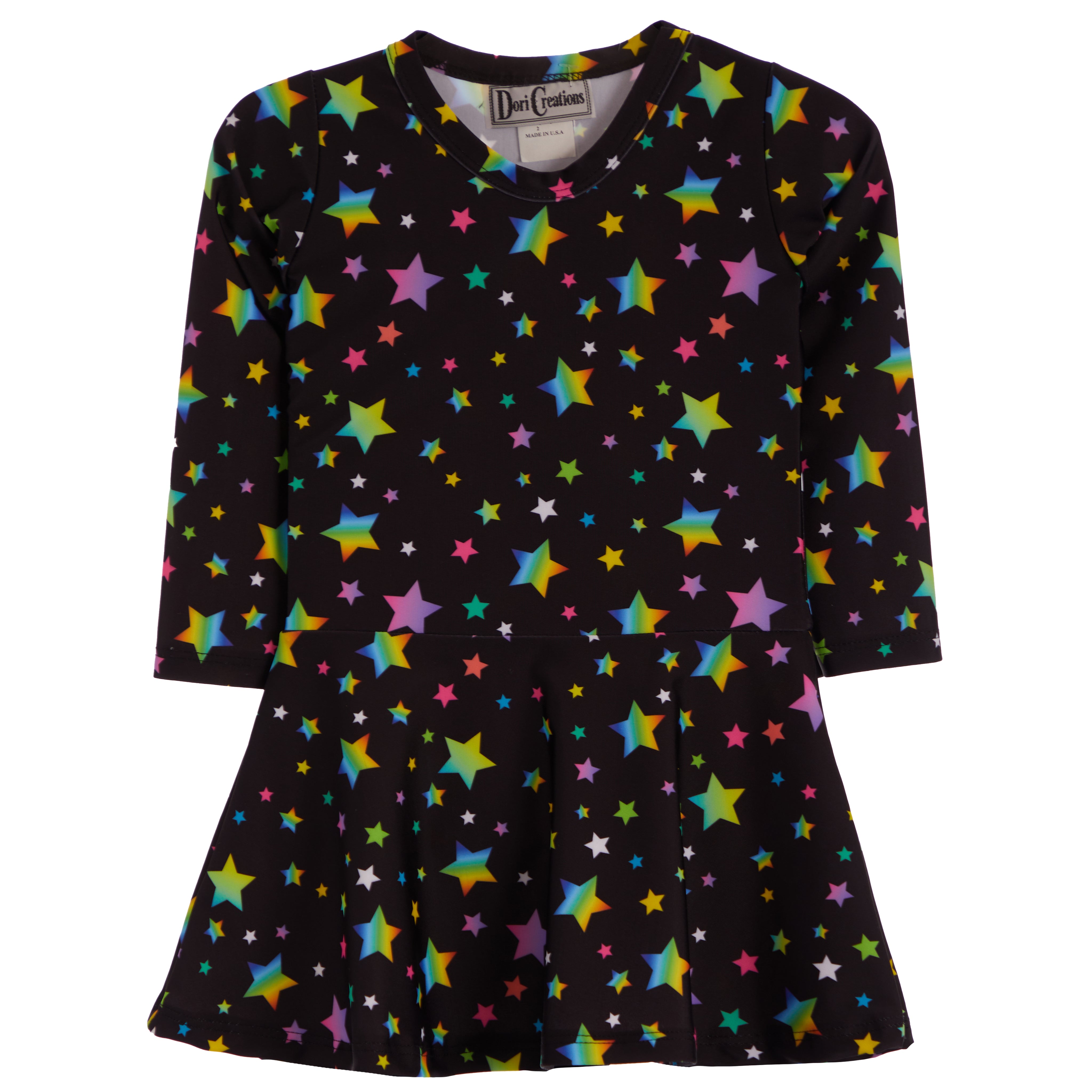 All Over Pastel Stars Dress - Denny's