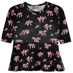 Pink Bows Long Sleeve Dress - Denny's