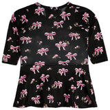 Pink Bows Long Sleeve Dress - Denny's