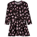 Makeup Long Sleeve Dress - Denny's