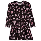 Makeup Long Sleeve Dress - Denny's