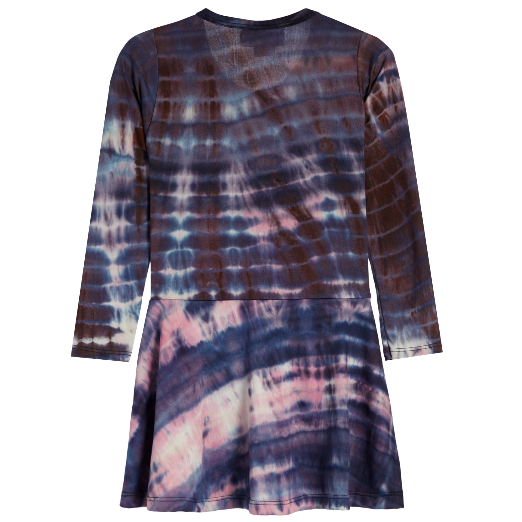 Long Sleeve Tie Dye Dress - Denny's