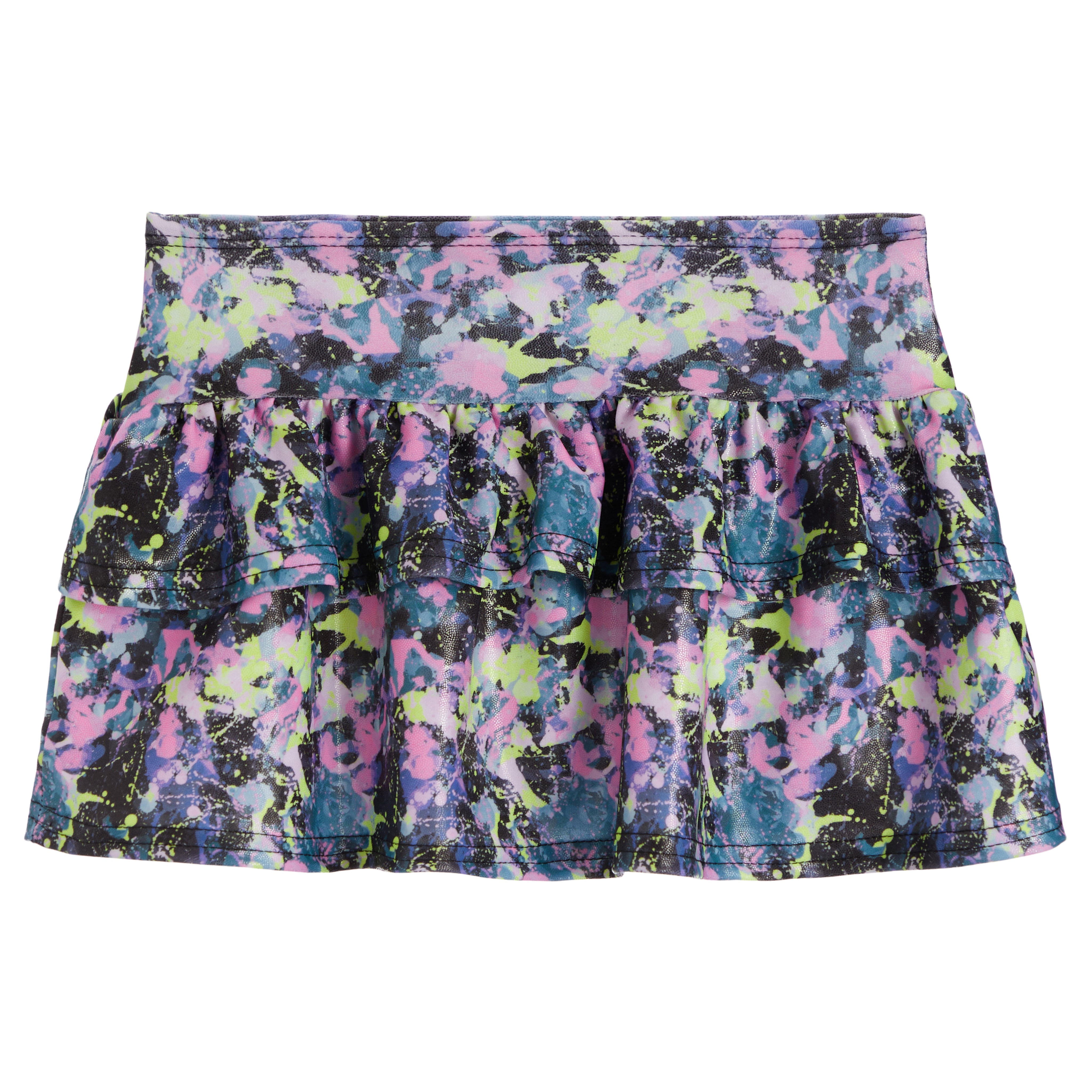 Pink & Yellow Splatter Fit and Flare Skirt - Denny's
