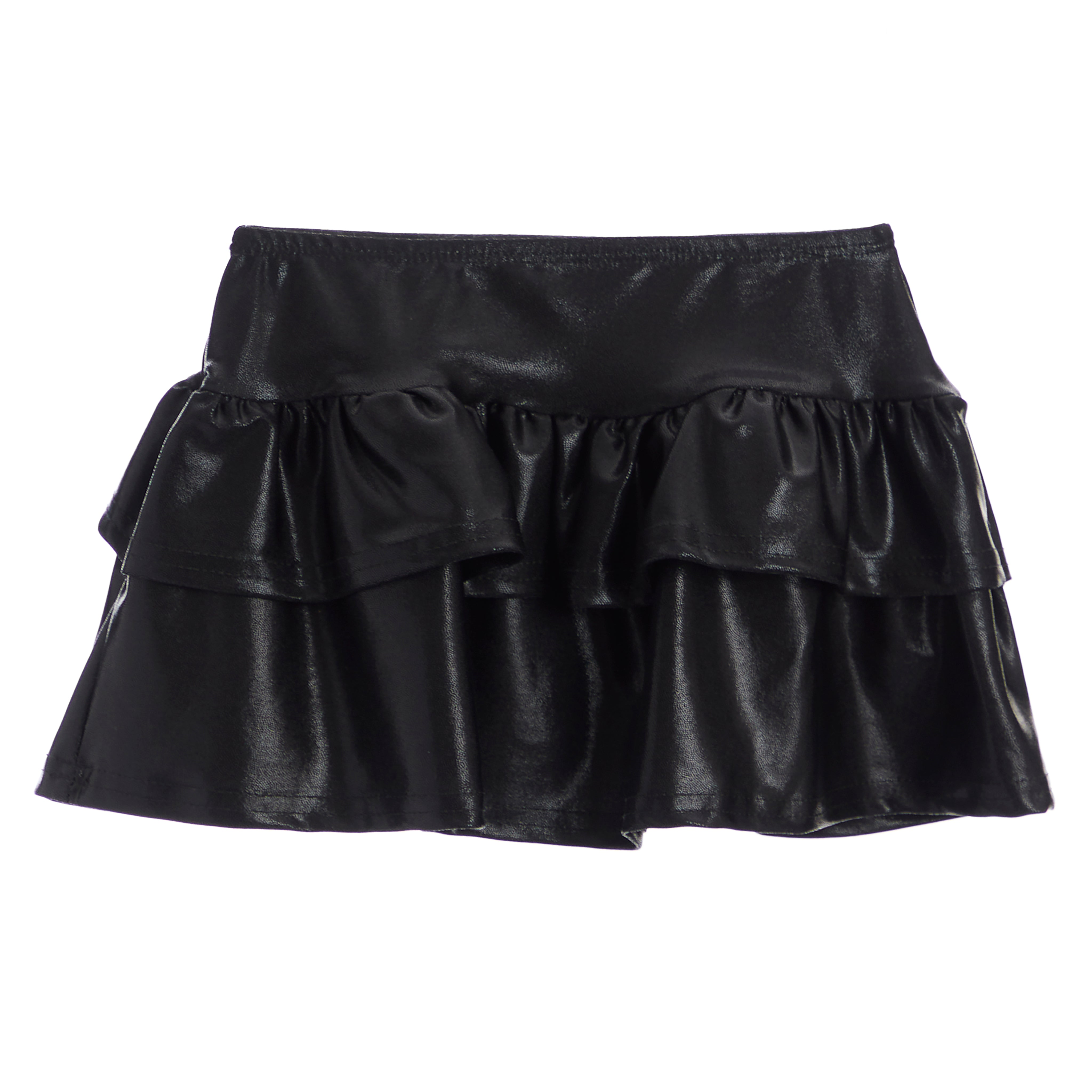 Tiered Ruffle Lame Skirt - Denny's