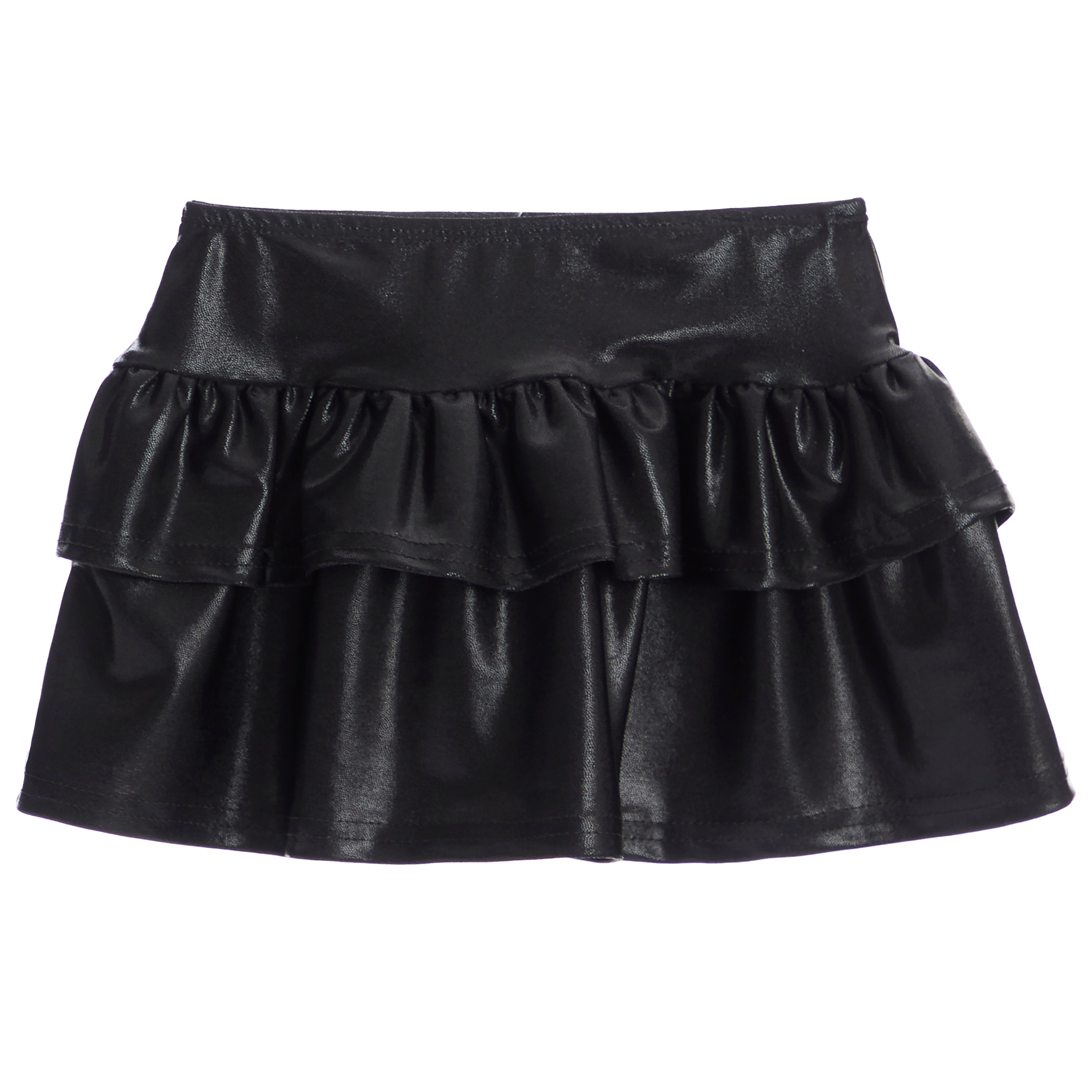 Tiered Ruffle Lame Skirt - Denny's