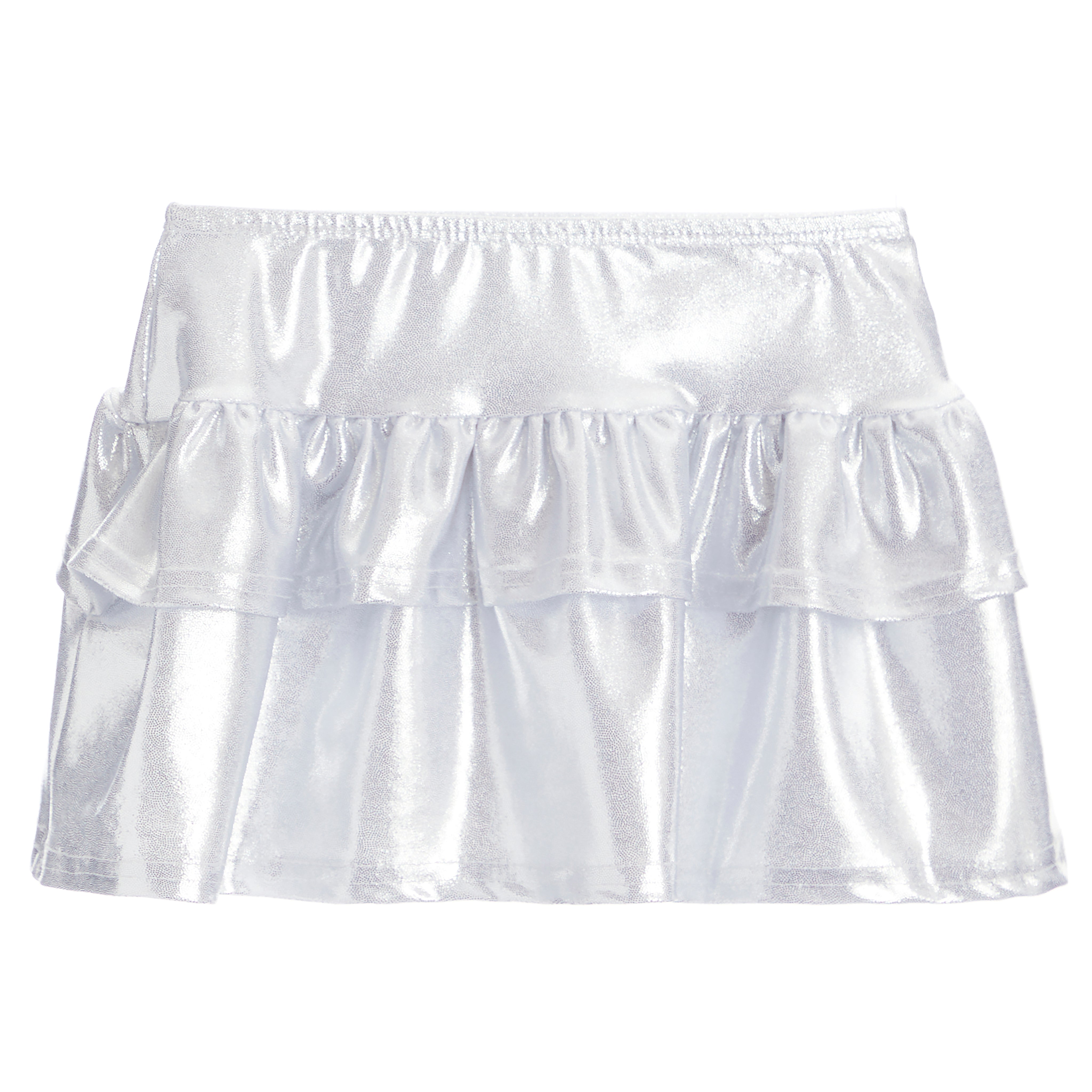 Tiered Ruffle Lame Skirt - Denny's