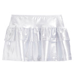 Tiered Ruffle Lame Skirt - Denny's
