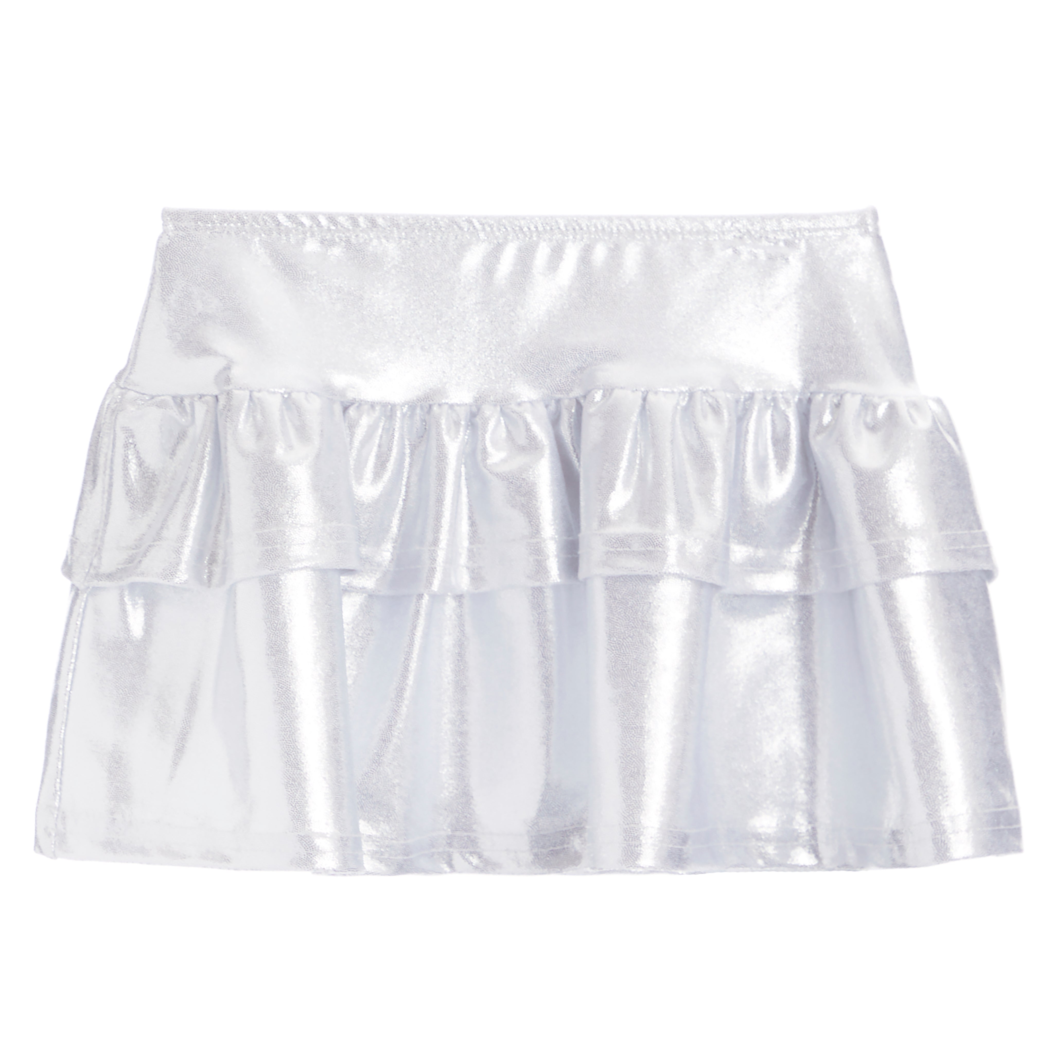 Tiered Ruffle Lame Skirt - Denny's