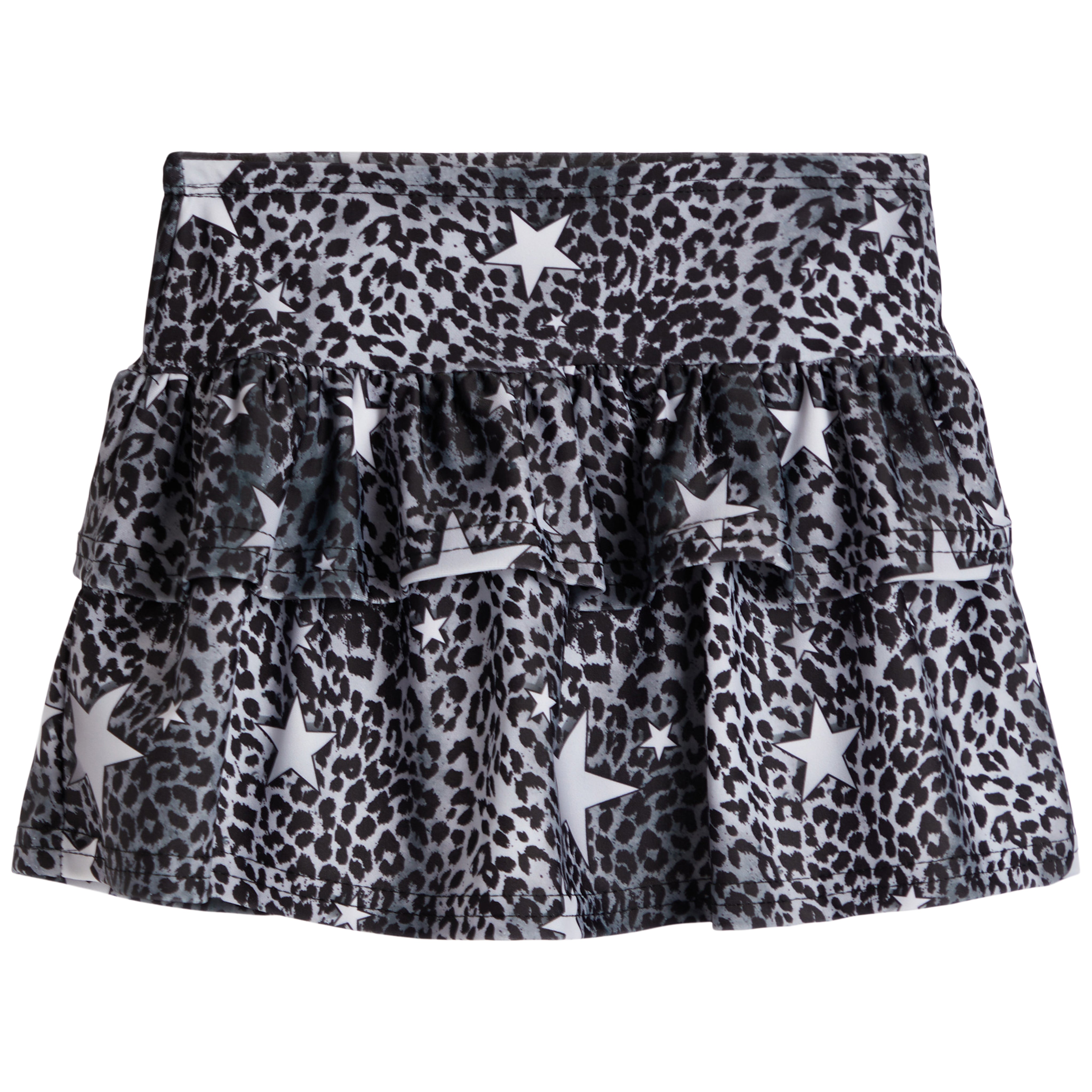 Leopard Star Ruffle Skirt - Denny's