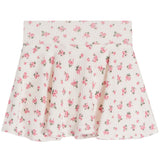 Pink Flowers Ditsy Rib Skort