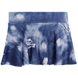 Ripped Denim Skort
