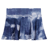 Ripped Denim Skort