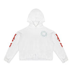 White Straight Flush Hoodie - Denny's