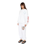 White Straight Flush Hoodie - Denny's