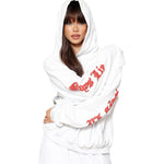White Straight Flush Hoodie - Denny's