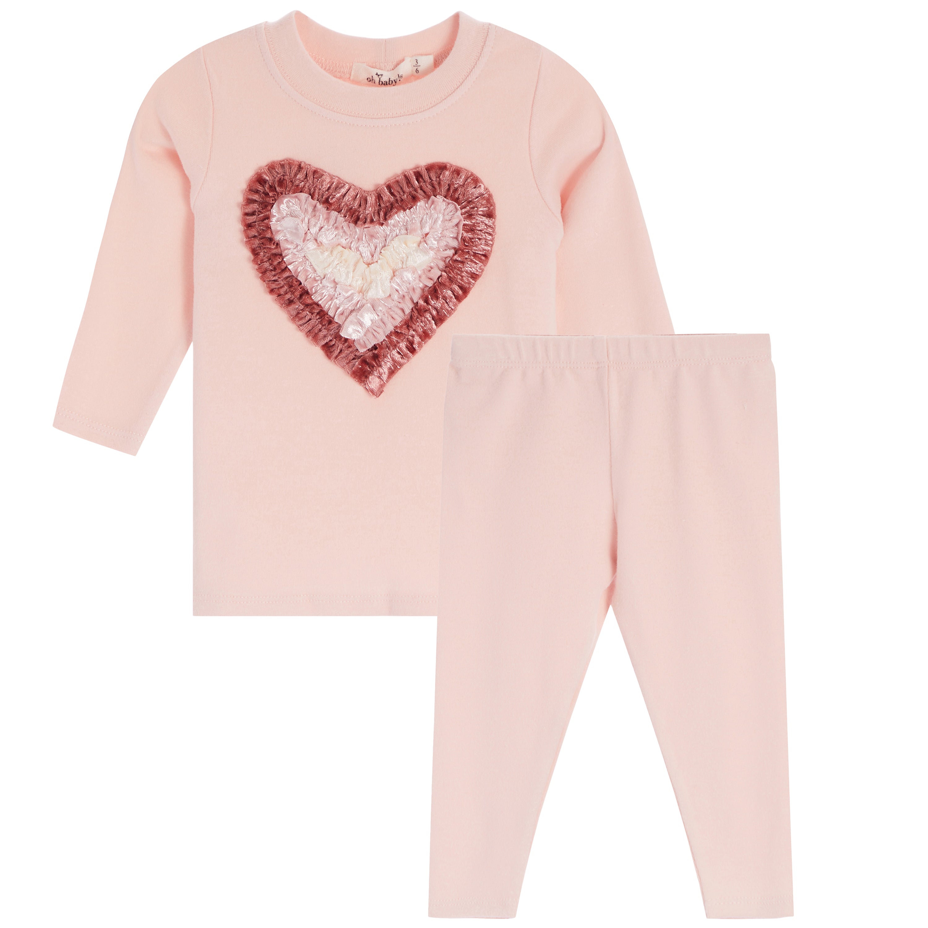 2pc Multi Velvet Heart - Denny's