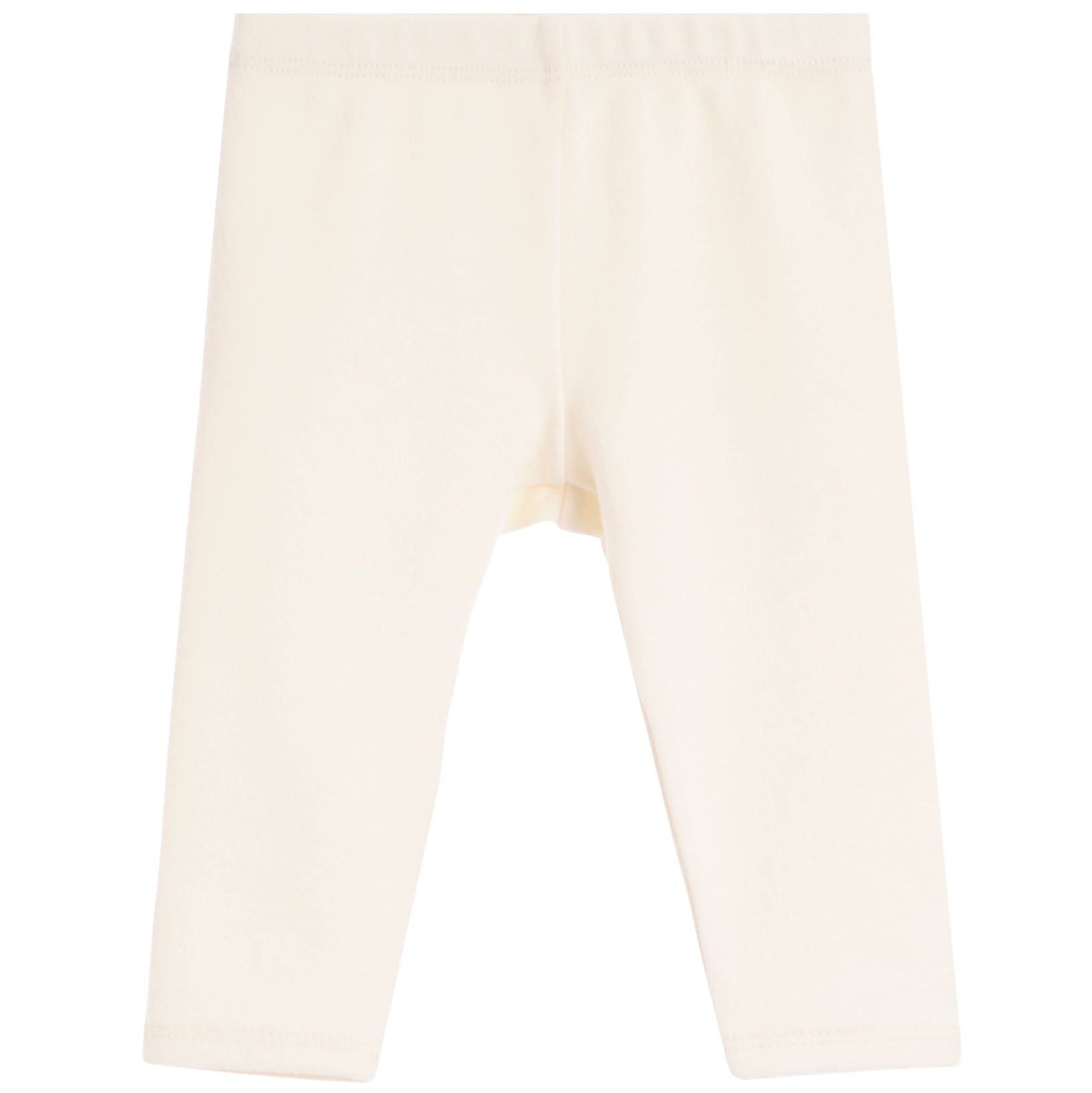 Off-white baby leggings shown flat against a solid white background.