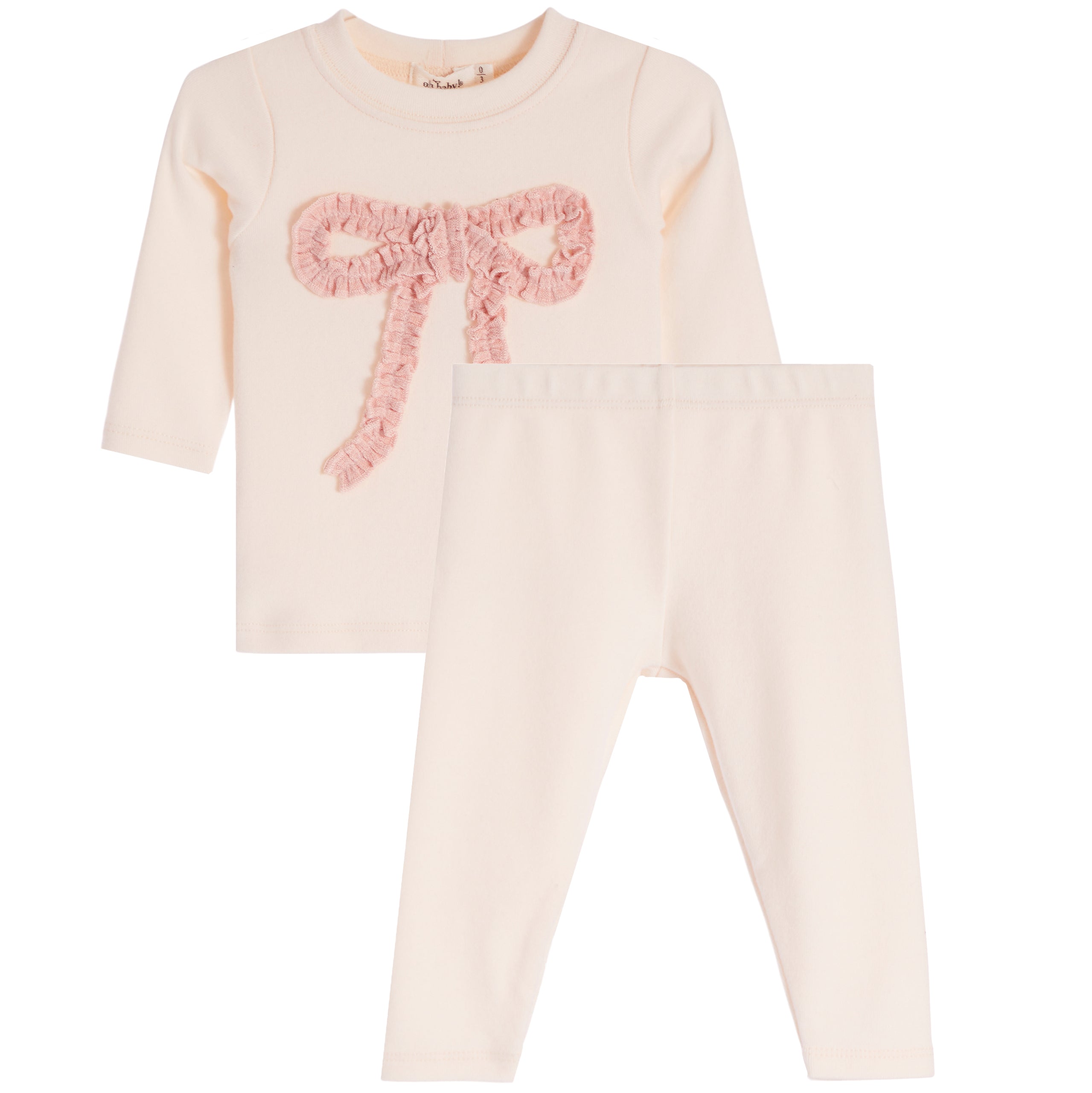 2pc Ruffle Bow Set - Denny's