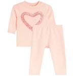 2pc Ruffle Velvet Heart - Denny's