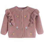 Floral Embroidered Cardigan - Denny's