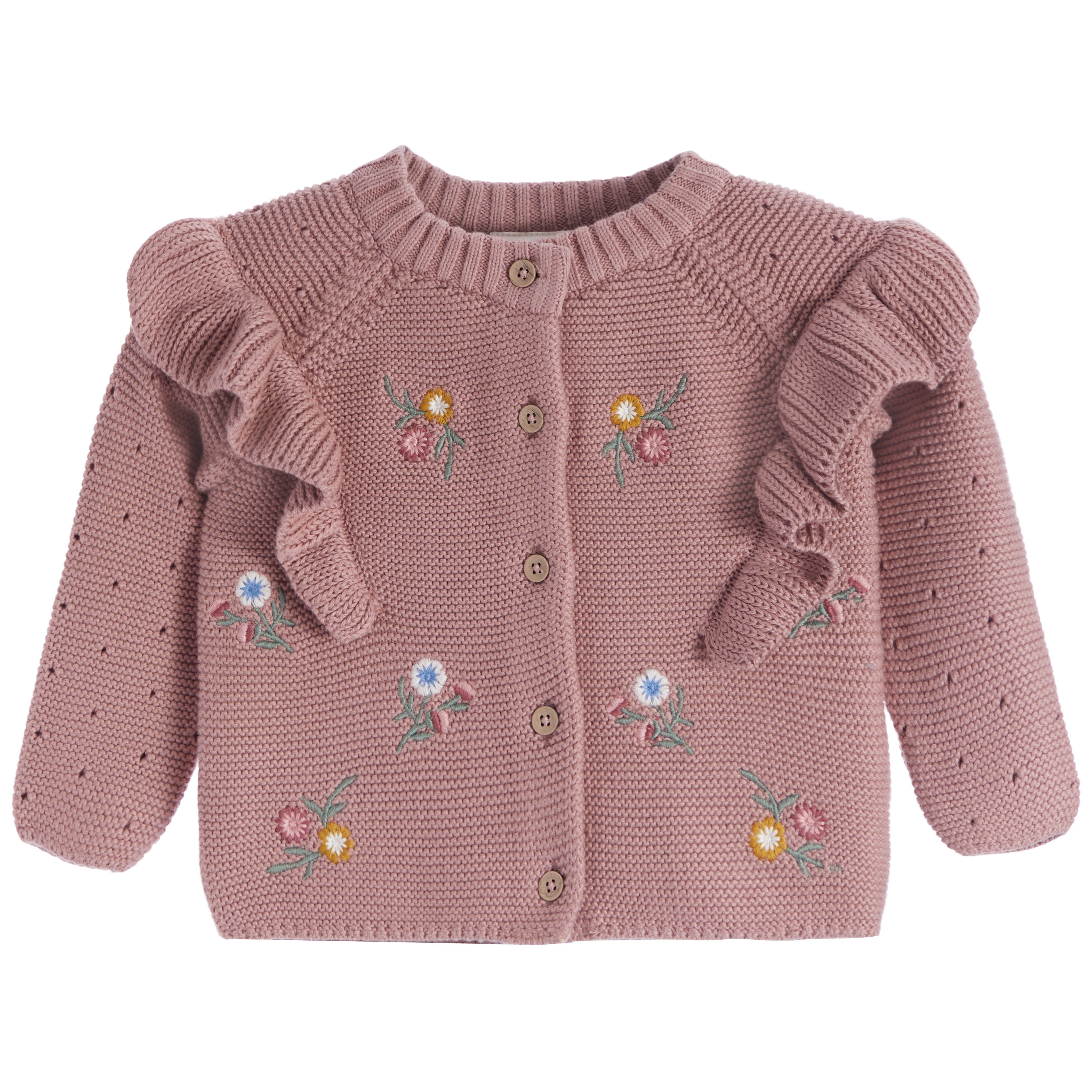Floral Embroidered Cardigan - Denny's