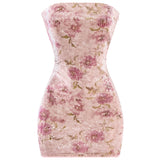 Sequin FloraMini Dress