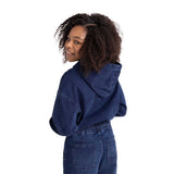 Knit Denim Hoodie Sweatshirt - Denny's