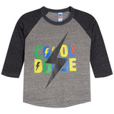 Cool Dude Lightning Bolt Raglan Tee - Denny's