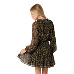Long Sleeve Floral Dress - Denny's