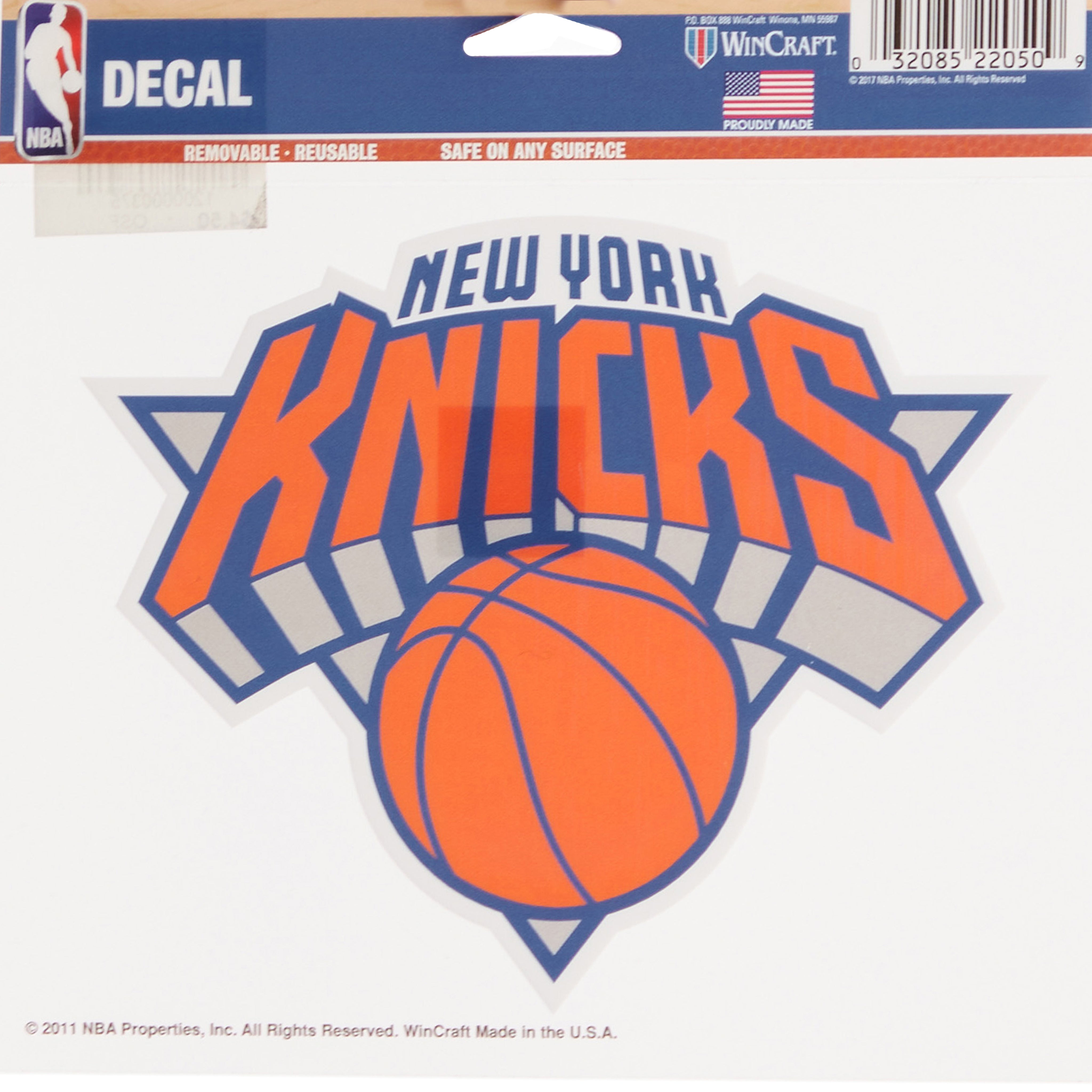 New York Knicks Multi-Use Decal 5x6 - Denny's