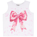 Disco Bow Tank With Splatter