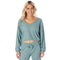 Hacci Deep Vneck Drawstring Top - Denny's