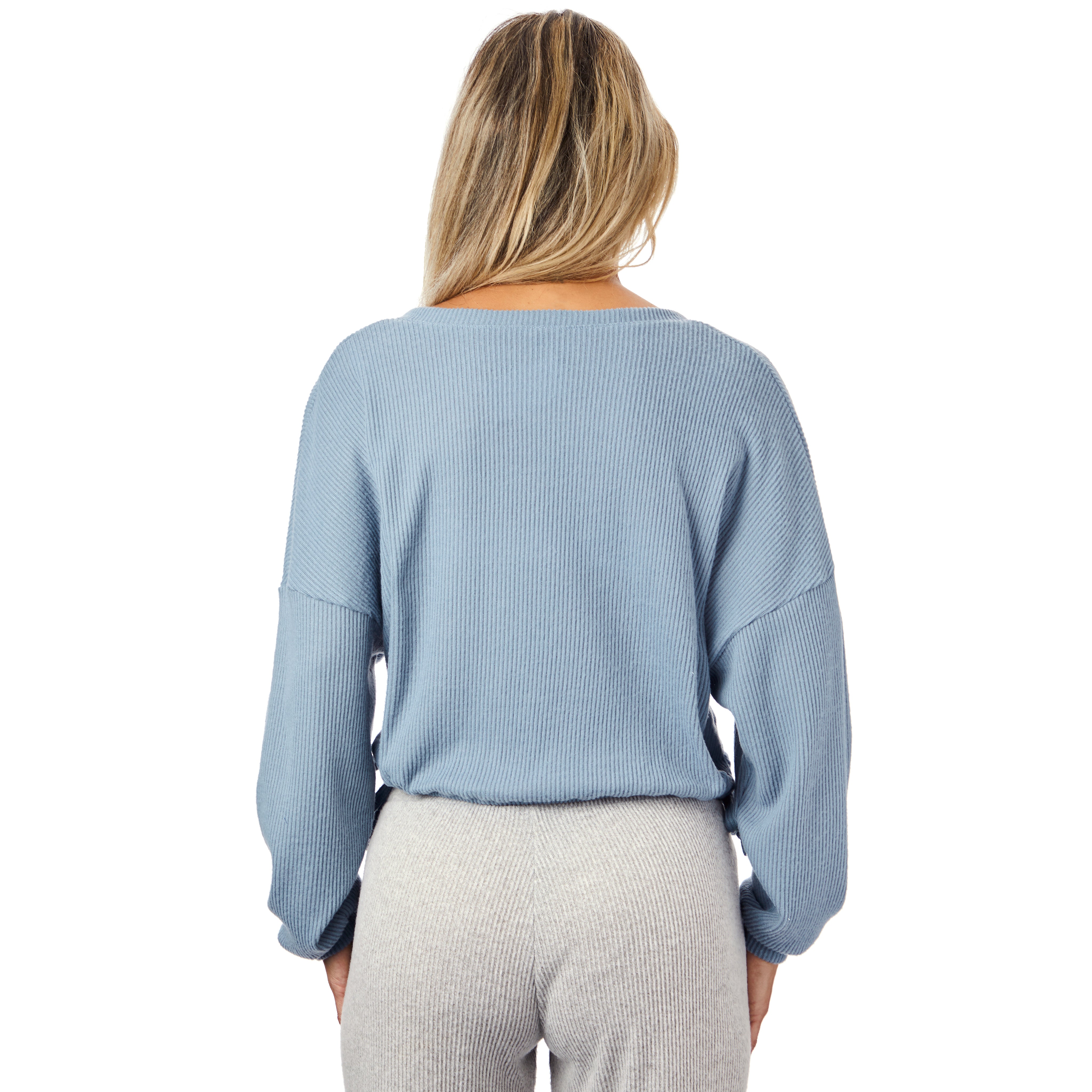 Hacci Deep Vneck Drawstring Top - Denny's