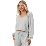 Hacci Deep Vneck Drawstring Top - Denny's