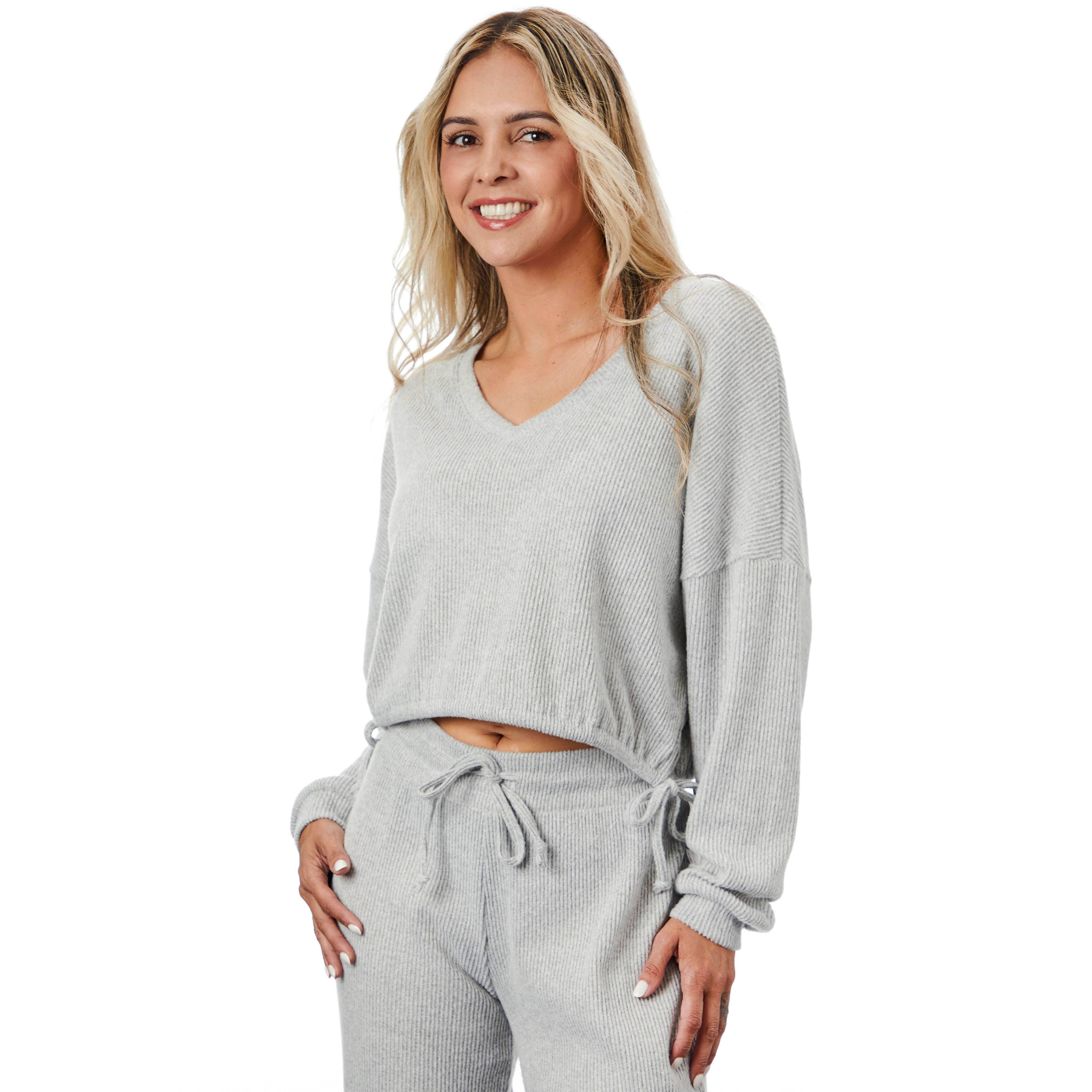 Hacci Deep Vneck Drawstring Top - Denny's