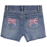 Fray Short With Bow Pocket