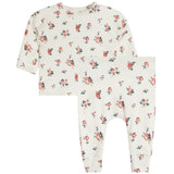 2pc Ivory Floral Harem Set - Denny's