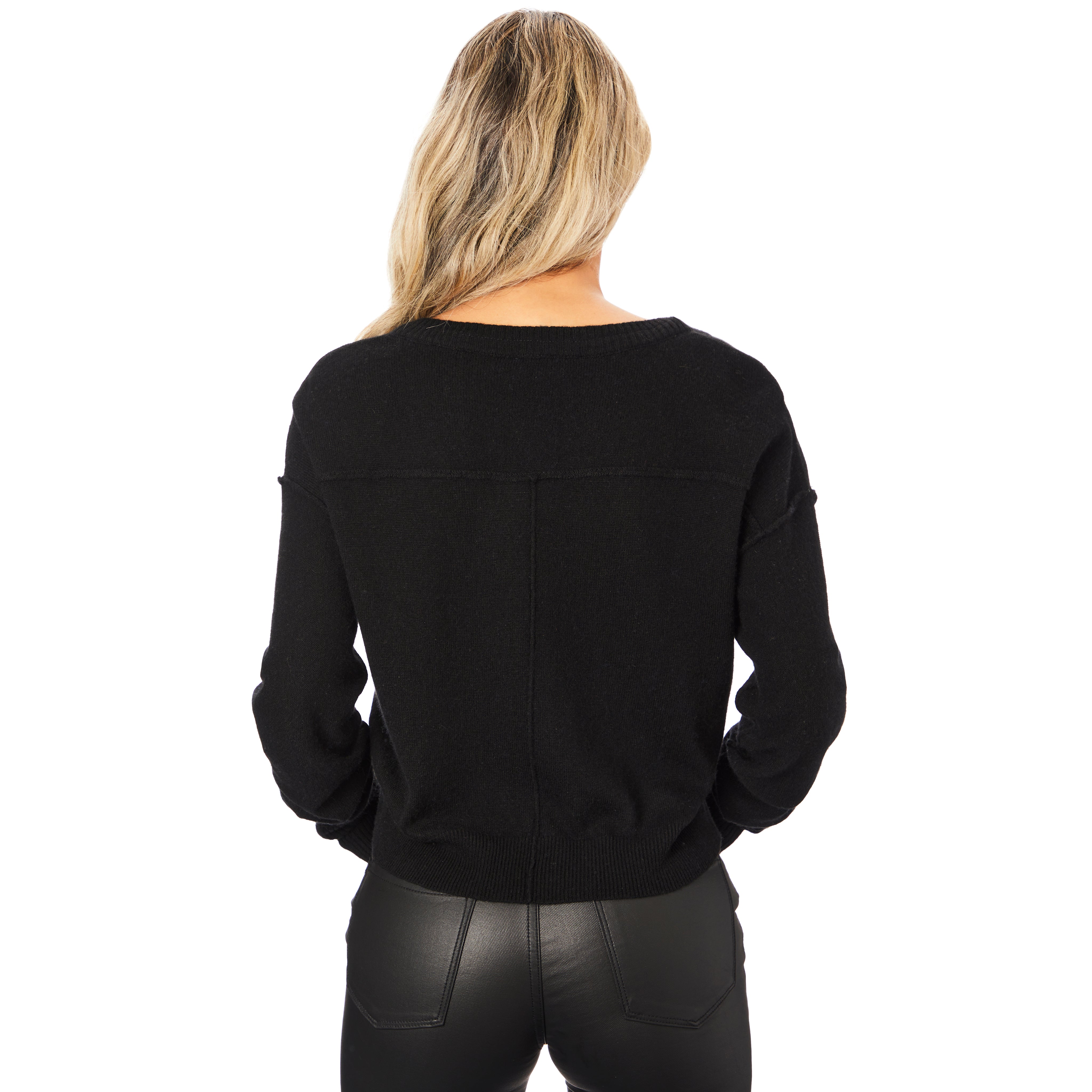 Solid Vneck Sweater - Denny's