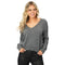 Solid Vneck Sweater - Denny's