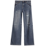 Destructed Wide Leg Jean