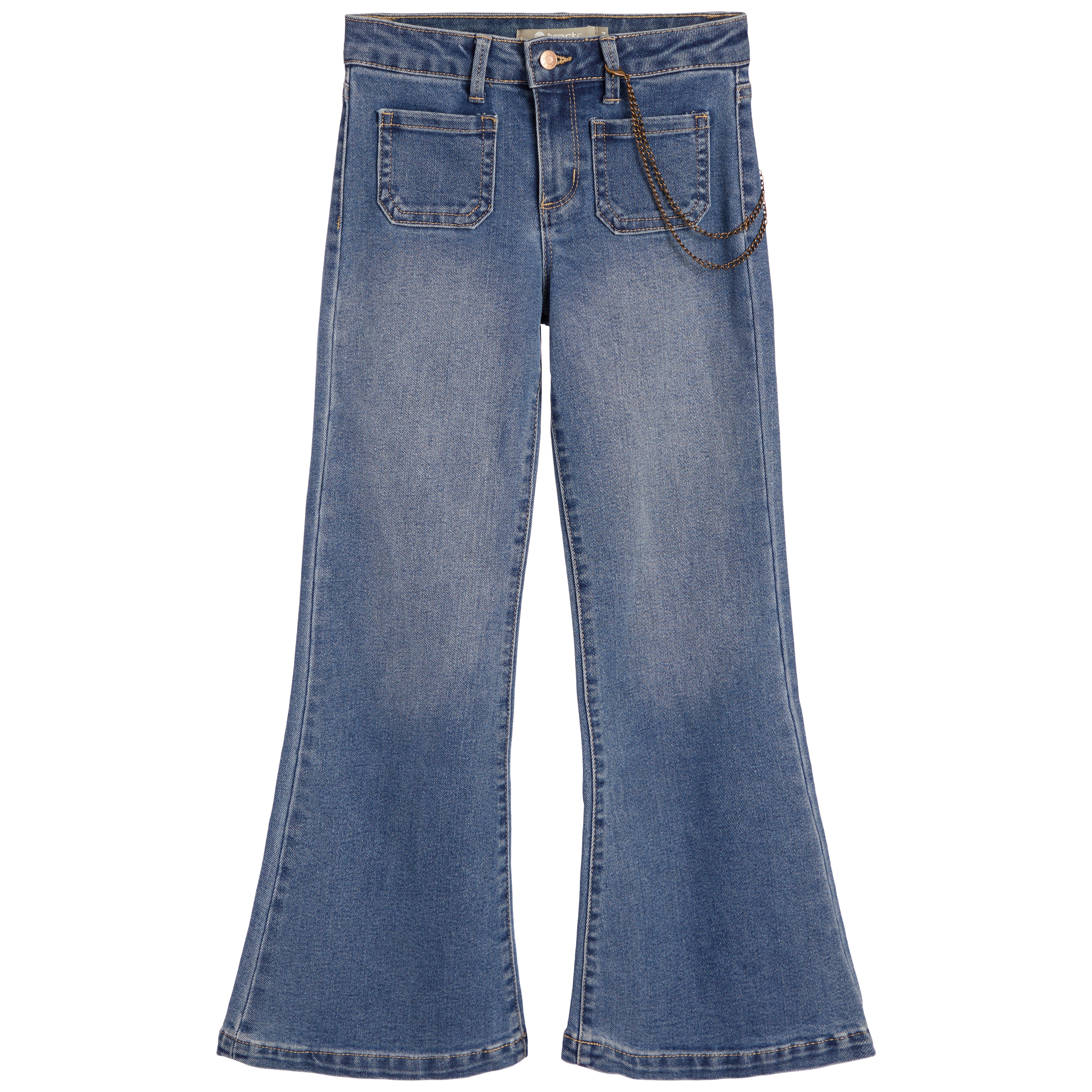 High Rise Patch Pocket Flare - Denny's