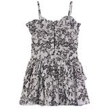 Floral Strapless Print Dress - Denny's