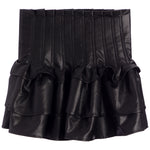 Faux Leather Ruffle Skirt - Denny's