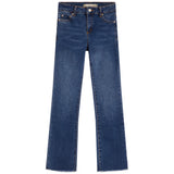 High Rise Fray Hem Bootcut Jean - Denny's